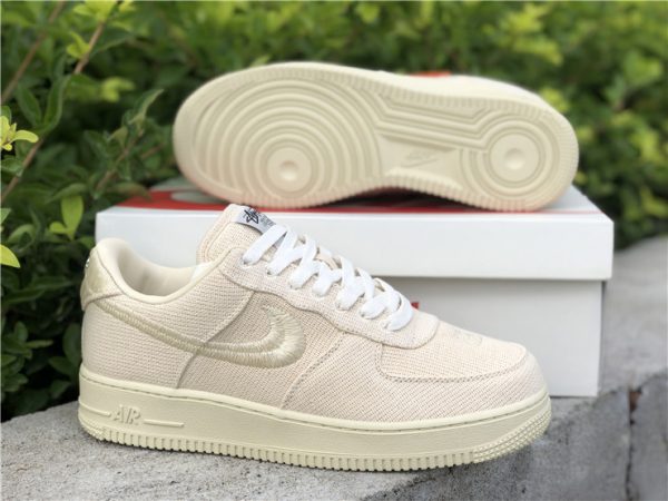 where to buy Fossil Stone Stussy x Nike Air Force 1 Lows