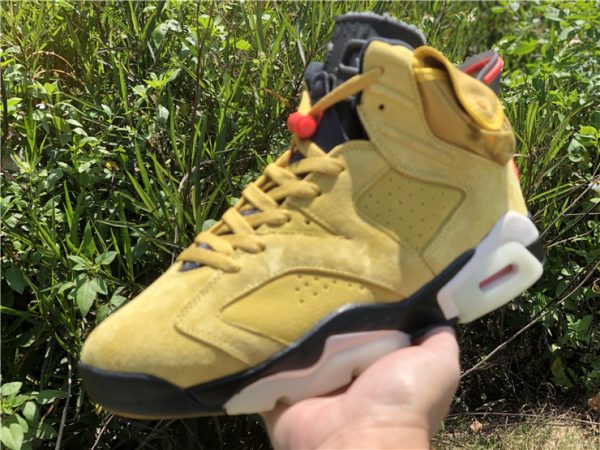 Air Jordan 6 X Travis Scott Yellow on hand