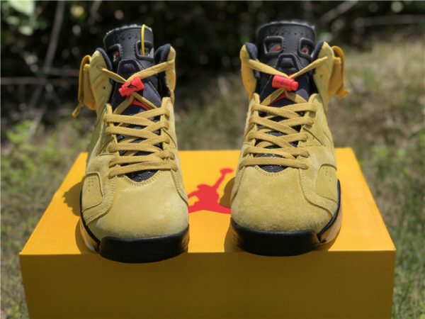 Air Jordan 6 X Travis Scott Yellow tongue