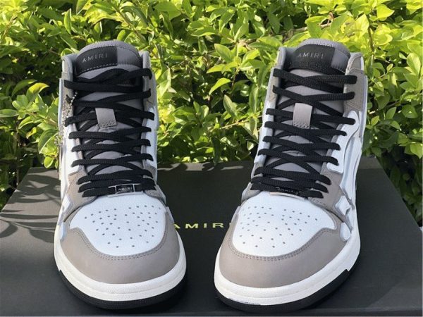 Amiri Skel High-Top Sneakers Grey tongue