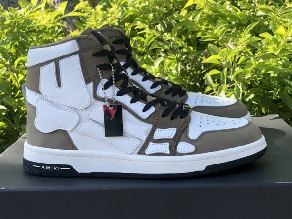 Amiri Skel High-Top Sneakers Khaki