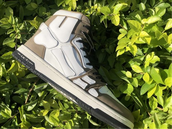 Amiri Skel High-Top Sneakers Khaki for sale