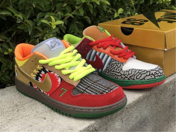 Nike Dunk SB What the Dunk grid upper