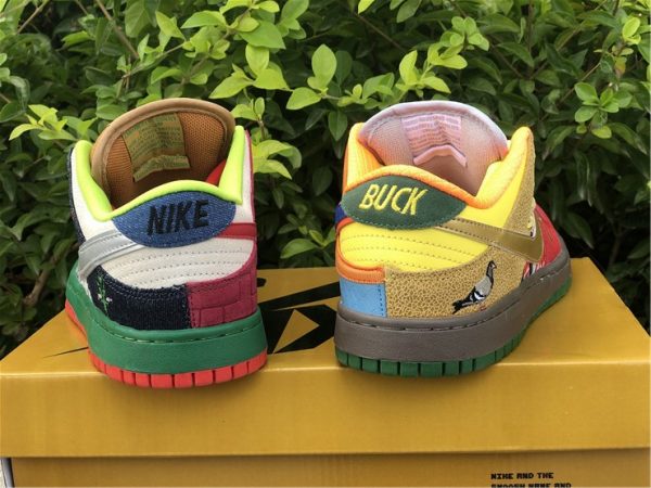 Nike Dunk SB What the Dunk heel buck