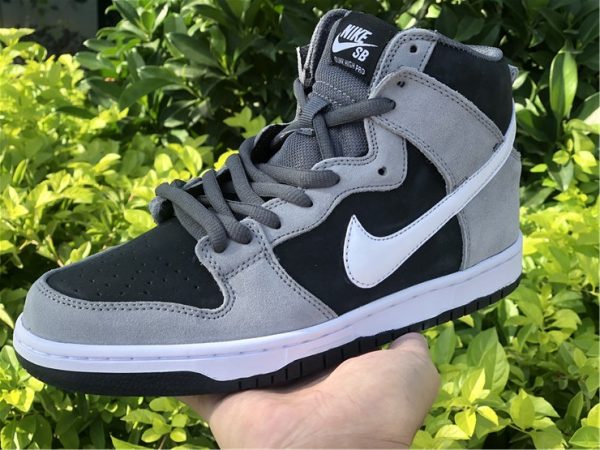 Nike SB Dunk High Pro Dark Grey close look