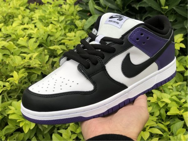 Nike SB Dunk Low Court Purple on hand