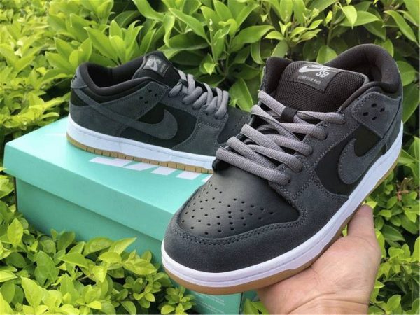 Nike SB Dunk Zoom Low Dark Grey on hand