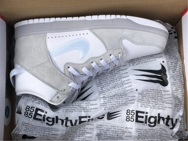 Slam Jam Dunk High White Pure Platinum in box