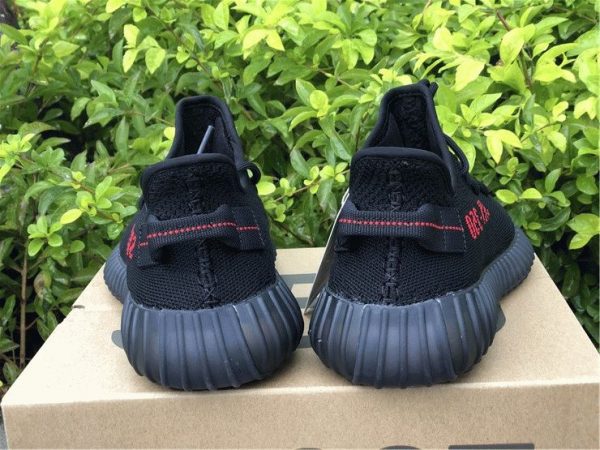 adidas Yeezy Boost 350 V2 Black Red Heel