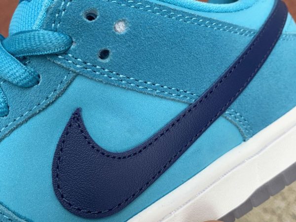 2020 Nike SB Dunk Low Blue Fury swoosh