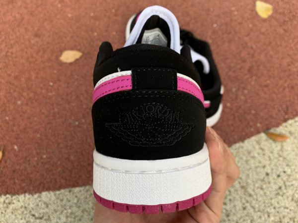 Air Jordan 1 Low Black Cactus Flower Heel