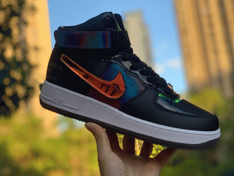 nike air force 1 high good game black