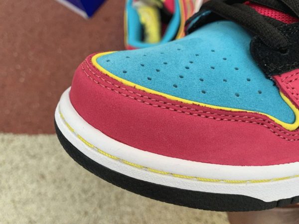 Nike Dunk SB Low Ms Pacman red mudguard