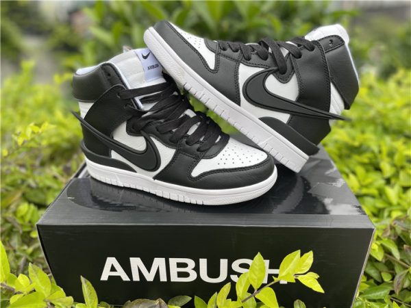2020 Ambush x Nike Dunk High Black White shoes