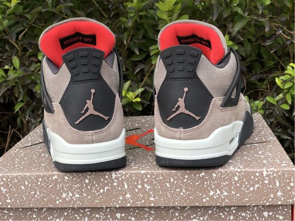 2021 Taupe Haze Air Jordan 4 heel look