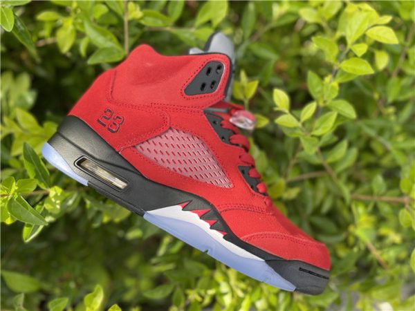 Air Jordan 5 Raging Bull 2021 Red Suede DD0587-600 panel