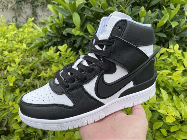 Ambush Nike Dunk High Black White on hand