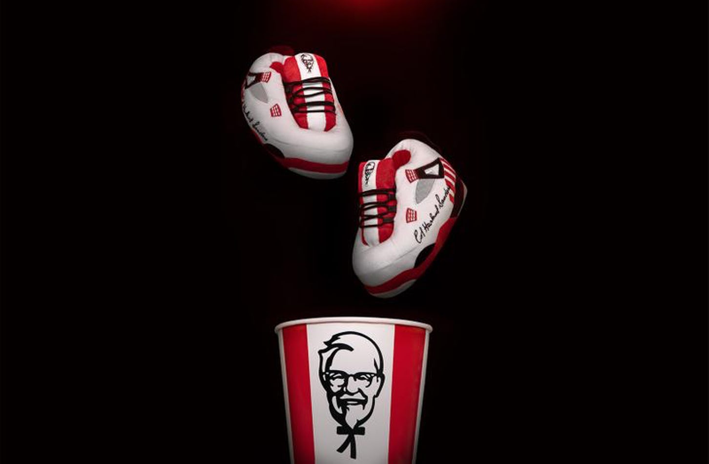 Cute Nikes Jordan 4 KFC