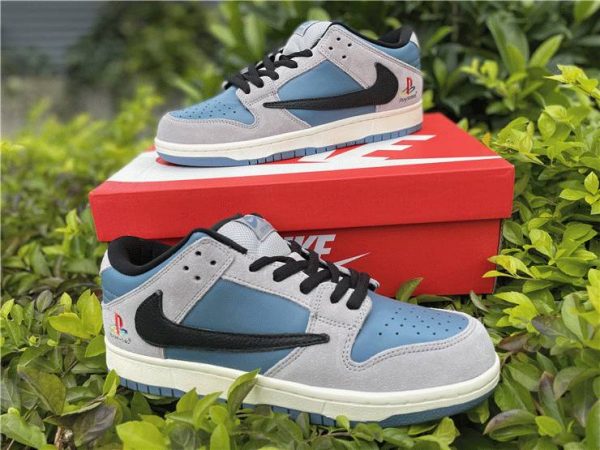 Dunk Travis Scott x Playstation Wolf Grey Blue sale