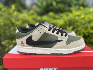 Nike Dunk Low Travis Scott x Playstation Olive Green