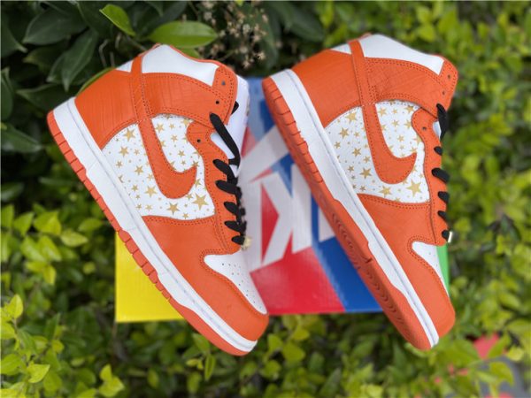 Nike SB Dunk High Supreme Orange Star LATERAL