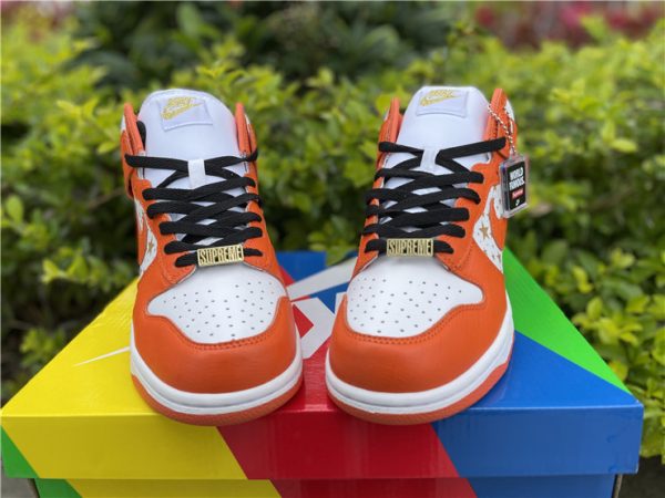 Nike SB Dunk High Supreme Orange Star mudguard