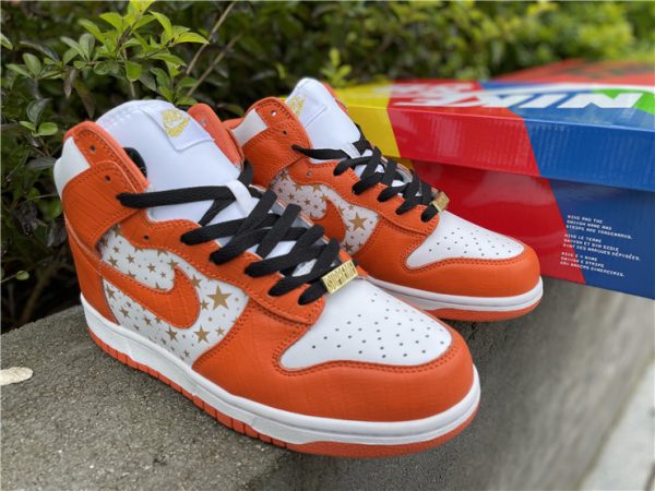 Nike SB Dunk High Supreme Orange Star saneaker