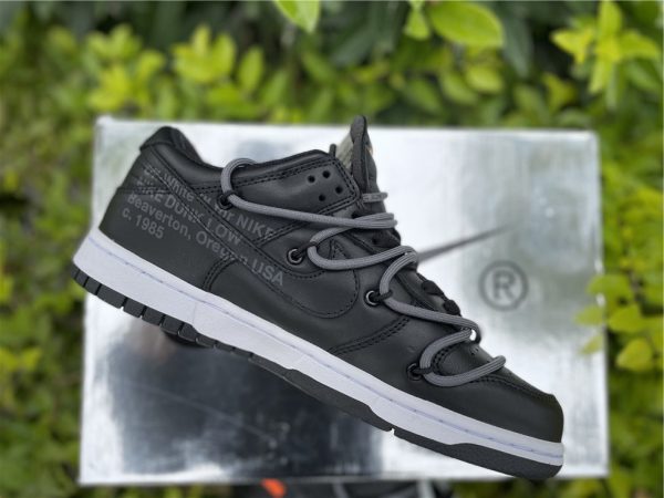 Off-White Nike SB Dunk Low All Black Anthracite SHOES