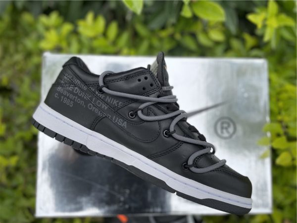 Off-White Nike SB Dunk Low All Black Anthracite SHOES