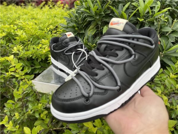 Off-White Nike SB Dunk Low All Black Anthracite for sale