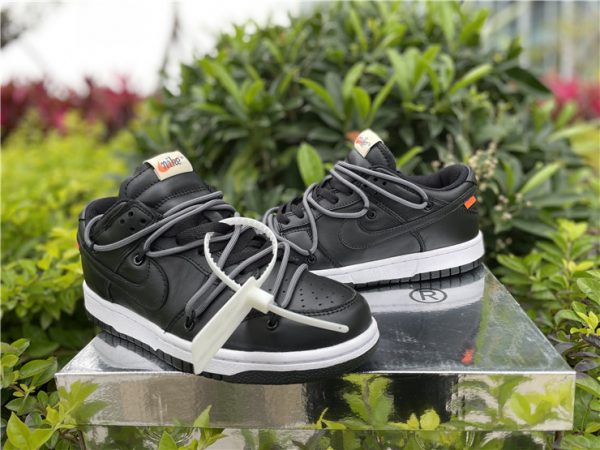 Off-White Nike SB Dunk Low All Black Anthracite sneaker