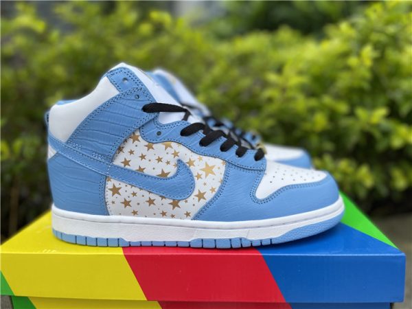 Supreme x Dunk High Pro SB Blue star