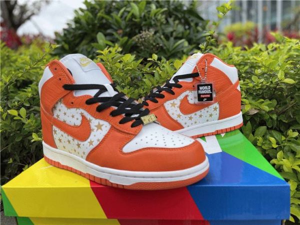 new Nike SB Dunk High Supreme Orange Star