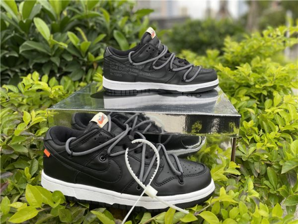 shop Off-White Nike SB Dunk Low All Black