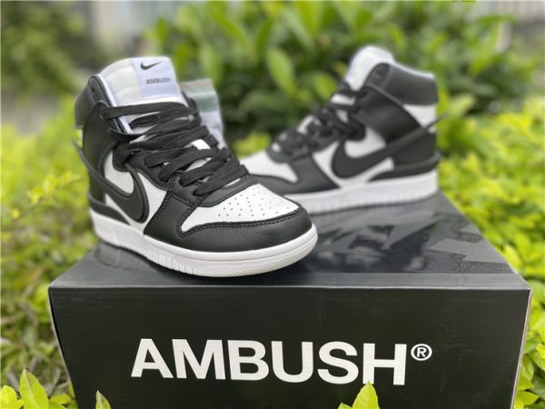 AMBUSH Dunk High Black White mudguard