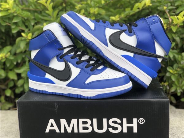 AMBUSH Dunk High Royal Blue black swoosh