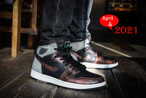 Air Jordan 1 High OG Patina 2021 On feet