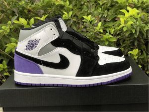 Air Jordan 1 Mid SE Court Purple Suede