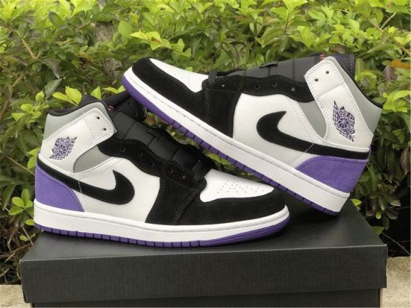 Air Jordan 1 Mid SE Court Purple Suede sneaker