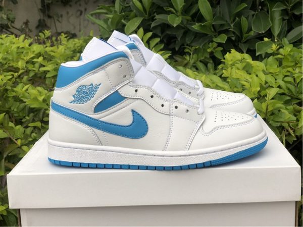 Air Jordan 1 Mid UNC White Blue