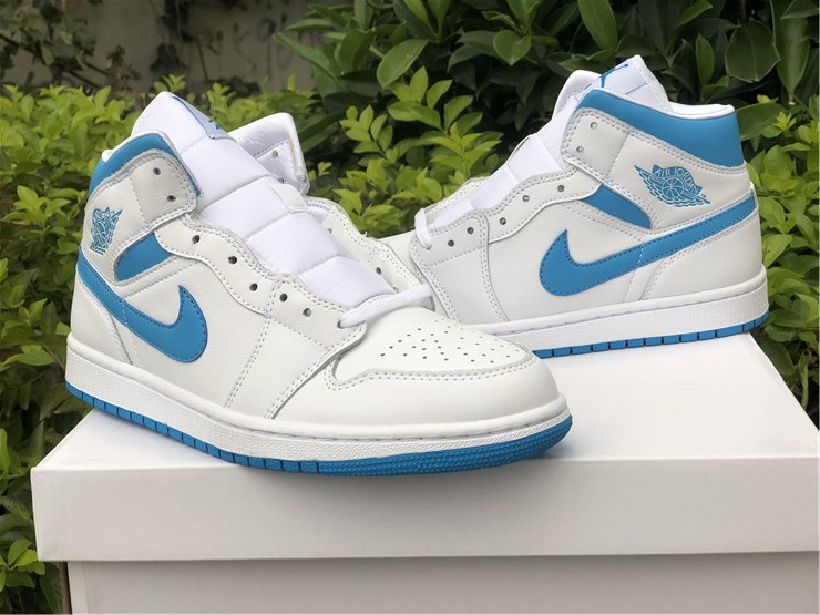 Air Jordan 1 Mid UNC White Blue DC6472-114