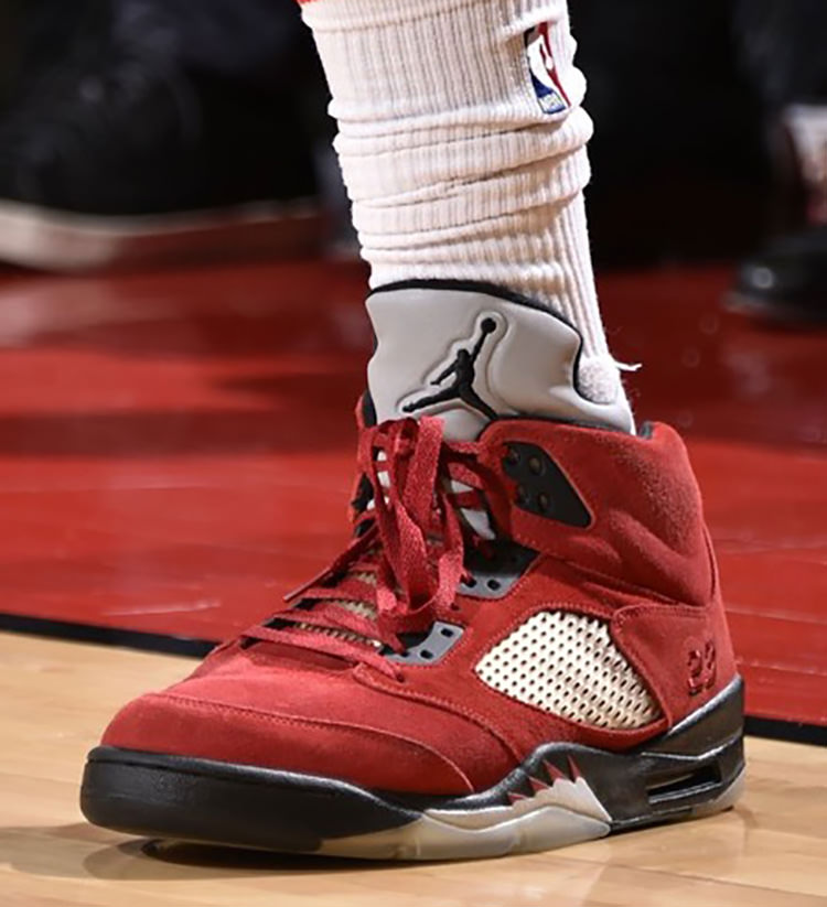 Air Jordan 5 Toro Bravo on playground