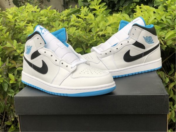 Air Jordan Air 1 Mid White Laser Blue