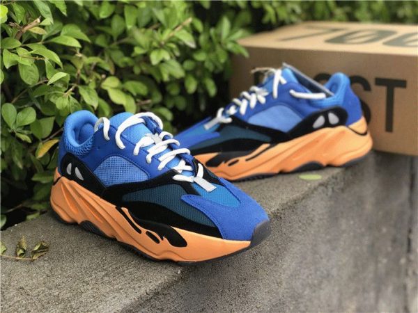 Bright Blue Yeezy Boost 700 shoes