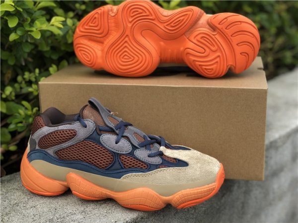 adidas Yeezy 500 Enflame orange underfoot