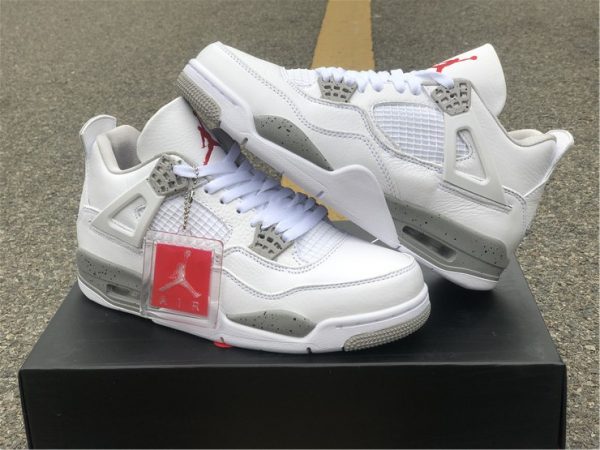 shop Air Jordan 4 White Oreo Tech Grey