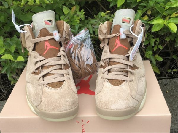 2021 Travis Scott x Air Jordan 6 British Khaki