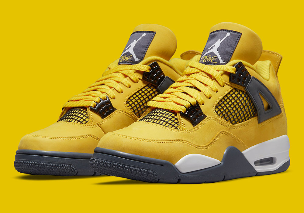 Air Jordan 4 "Lightning" Yellow Suede