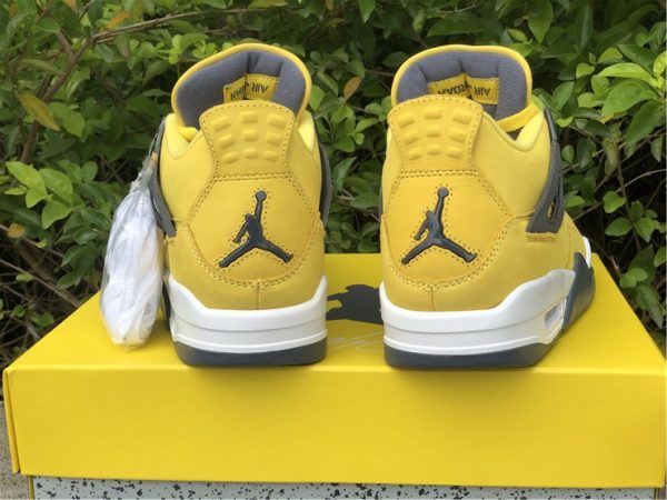 Air Jordan 4 Retro Lightning Yellow back heel