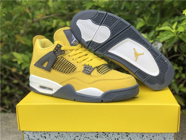 Air Jordan 4 Retro Lightning Yellow for sale